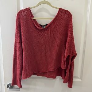 BCBG red lightweight sweater